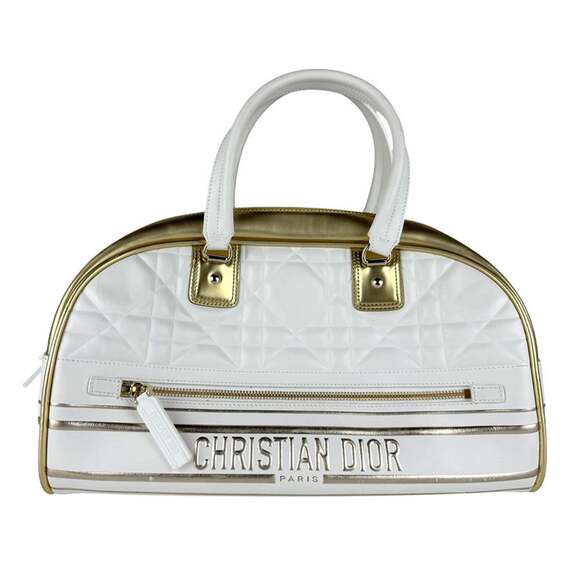 Dior Handbags - CHRISTIAN DIOR White Leather Shoulder Bag